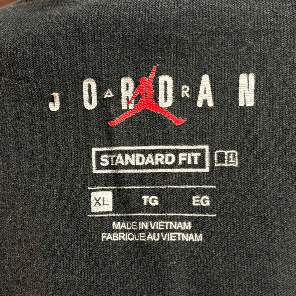 Nike Air Jordan Men's Black‎ Graphic T Shirt Short Sleeve Crew Neck XL Grunge
